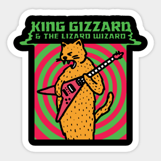 King Gizzard Lizard Wizard // Angry Cat Sticker